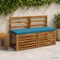 Preview: ARDEBO.de - 2-teilige Bankkissen SOEST 100 % Polyester Himmelblau