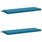 Preview: 2-teilige Bankkissen SOEST 100 % Polyester Himmelblau