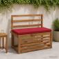 Preview: ARDEBO.de - 2-teilige Bankkissen SOEST 100 % Polyester Weinrot