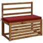 Preview: 2-teilige Bankkissen SOEST 100 % Polyester Weinrot