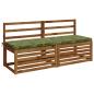 Preview: 2-teilige Bankkissen SOEST 100 % Polyester Blattdesign