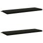 Preview: 2-teilige Bankkissen SOEST 2 stk. 100 % Polyester Schwarz