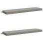 Preview: ARDEBO.de - 2-teilige Bankkissen SOEST 2 stk. 100 % Polyester Grau