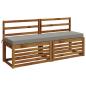 Preview: 2-teilige Bankkissen SOEST 2 stk. 100 % Polyester Grau