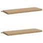 Preview: 2-teilige Bankkissen SOEST 2 stk. 100 % Polyester Sand