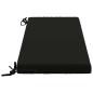 Preview: 2-teilige Bankkissen SOEST 2 stk. 100 % Polyester Schwarz
