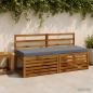 Preview: ARDEBO.de - Bankkissen SOEST 2 stk. 100 % Polyester Blau 140 x 50 x 8 cm