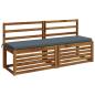 Preview: 2-teilige Bankkissen SOEST 2 stk. 100 % Polyester Blau