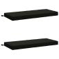 Preview: 2-teilige Bankkissen SOEST 2 stk. 100 % Polyester Schwarz