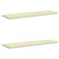 Preview: 2-teilige Bankkissen SOEST 2 stk. 100 % Polyester Creme