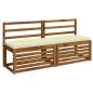 Preview: 2-teilige Bankkissen SOEST 2 stk. 100 % Polyester Creme
