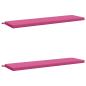 Preview: 2-teilige Bankkissen SOEST 2 stk. 100 % Polyester Rosa