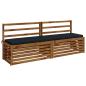 Preview: 2-teilige Bankkissen SOEST 2 stk. 100 % Polyester Dunkelblau