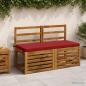 Preview: ARDEBO.de - 2-teilige Bankkissen SOEST 2 stk. 100 % Polyester Weinrot