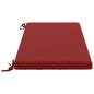 Preview: 2-teilige Bankkissen SOEST 2 stk. 100 % Polyester Weinrot