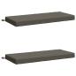 Preview: 2-teilige Bankkissen SOEST 2 stk. 100 % Polyester Grau