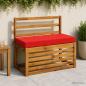 Preview: ARDEBO.de - 2-teilige Bankkissen SOEST 2 stk. 100 % Polyester Rot