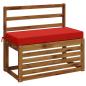 Preview: 2-teilige Bankkissen SOEST 2 stk. 100 % Polyester Rot