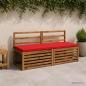 Preview: ARDEBO.de - 2-teilige Bankkissen SOEST 2 stk. 100 % Polyester Rot