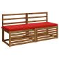 Preview: 2-teilige Bankkissen SOEST 2 stk. 100 % Polyester Rot