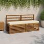 Preview: ARDEBO.de - 2-teilige Bankkissen SOEST 2 stk. 100 % Polyester Creme
