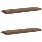 Preview: Bankkissen SOEST 2 stk. 100 % Polyester Taupe 140 x 40 x 8 cm