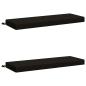 Preview: 2-teilige Bankkissen SOEST 2 stk. 100 % Polyester Schwarz