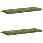 Preview: ARDEBO.de - 2-teilige Bankkissen SOEST 2 stk. 100 % Polyester Blattdesign
