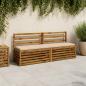 Preview: ARDEBO.de - Bankkissen SOEST 2 stk. 100 % Polyester Creme 200 x 40 x 5 cm