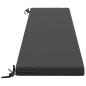 Preview: 2-teilige Bankkissen SOEST 2 stk. 100 % Polyester Anthrazit