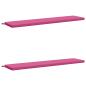 Preview: 2-teilige Bankkissen SOEST 2 stk. 100 % Polyester Rosa
