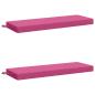 Preview: ARDEBO.de - 2-teilige Bankkissen SOEST 2 stk. 100 % Polyester Rosa