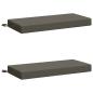 Preview: 2-teilige Bankkissen SOEST 2 stk. 100 % Polyester Grau