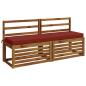 Preview: 2-teilige Bankkissen SOEST 2 stk. 100 % Polyester Rot