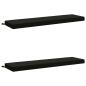 Preview: Bankkissen SOEST 2 stk. 100 % Polyester Schwarz 150 x 40 x 8 cm
