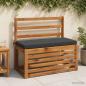 Preview: ARDEBO.de - 2-teilige Bankkissen SOEST 2 stk. 100 % Polyester Anthrazit