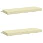 Preview: ARDEBO.de - 2-teilige Bankkissen SOEST 2 stk. 100 % Polyester Creme
