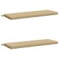 Preview: 2-teilige Bankkissen SOEST 2 stk. 100 % Polyester Beige