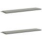 Preview: Bankkissen SOEST 2 stk. 100 % Polyester Grau 170 x 40 x 5 cm