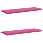 Preview: 2-teilige Bankkissen SOEST 2 stk. 100 % Polyester Rosa