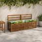 Preview: ARDEBO.de - 2-teilige Bankkissen SOEST 2 stk. 100 % Polyester Mehrfarbig