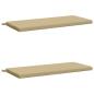 Preview: Bankkissen SOEST 2 stk. 100 % Polyester Beige 110 x 50 x 5 cm