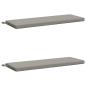 Preview: 2-teilige Bankkissen SOEST 2 stk. 100 % Polyester Grau