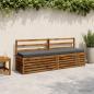 Preview: ARDEBO.de - 2-teilige Bankkissen SOEST 2 stk. 100 % Polyester Grau