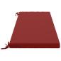 Preview: Bankkissen SOEST 2 stk. 100 % Polyester Weinrot 150 x 50 x 5 cm