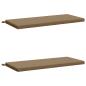 Preview: Bankkissen SOEST 2 stk. 100 % Polyester Taupe 110 x 50 x 5 cm