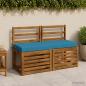Preview: ARDEBO.de - 2-teilige Bankkissen SOEST 2 stk. 100 % Polyester Himmelblau