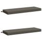 Preview: 2-teilige Bankkissen SOEST 2 stk. 100 % Polyester Grau