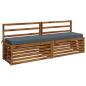 Preview: 2-teilige Bankkissen SOEST 2 stk. 100 % Polyester Blau