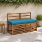 Preview: ARDEBO.de - 2-teilige Bankkissen SOEST 2 stk. 100 % Polyester Himmelblau